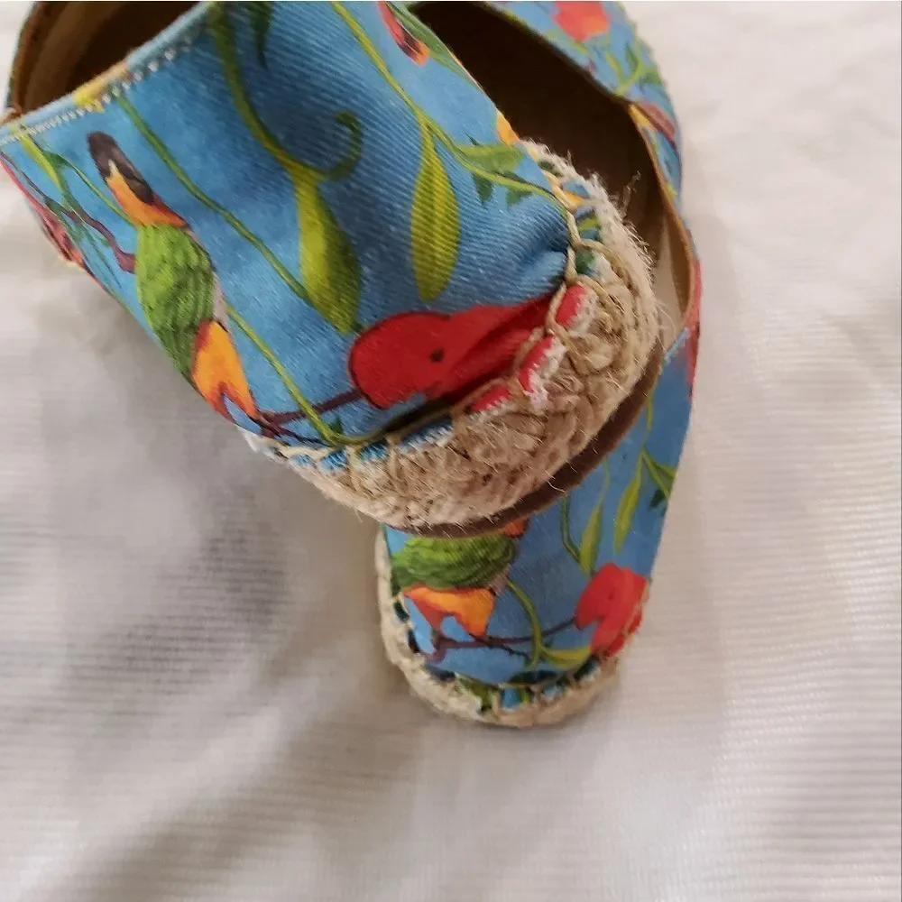 Wisdom Bird Tropical Luxury Women's Tienda Espadrilles Size 38/7,5